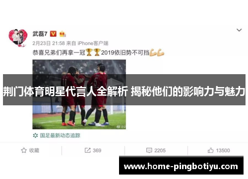 荆门体育明星代言人全解析 揭秘他们的影响力与魅力